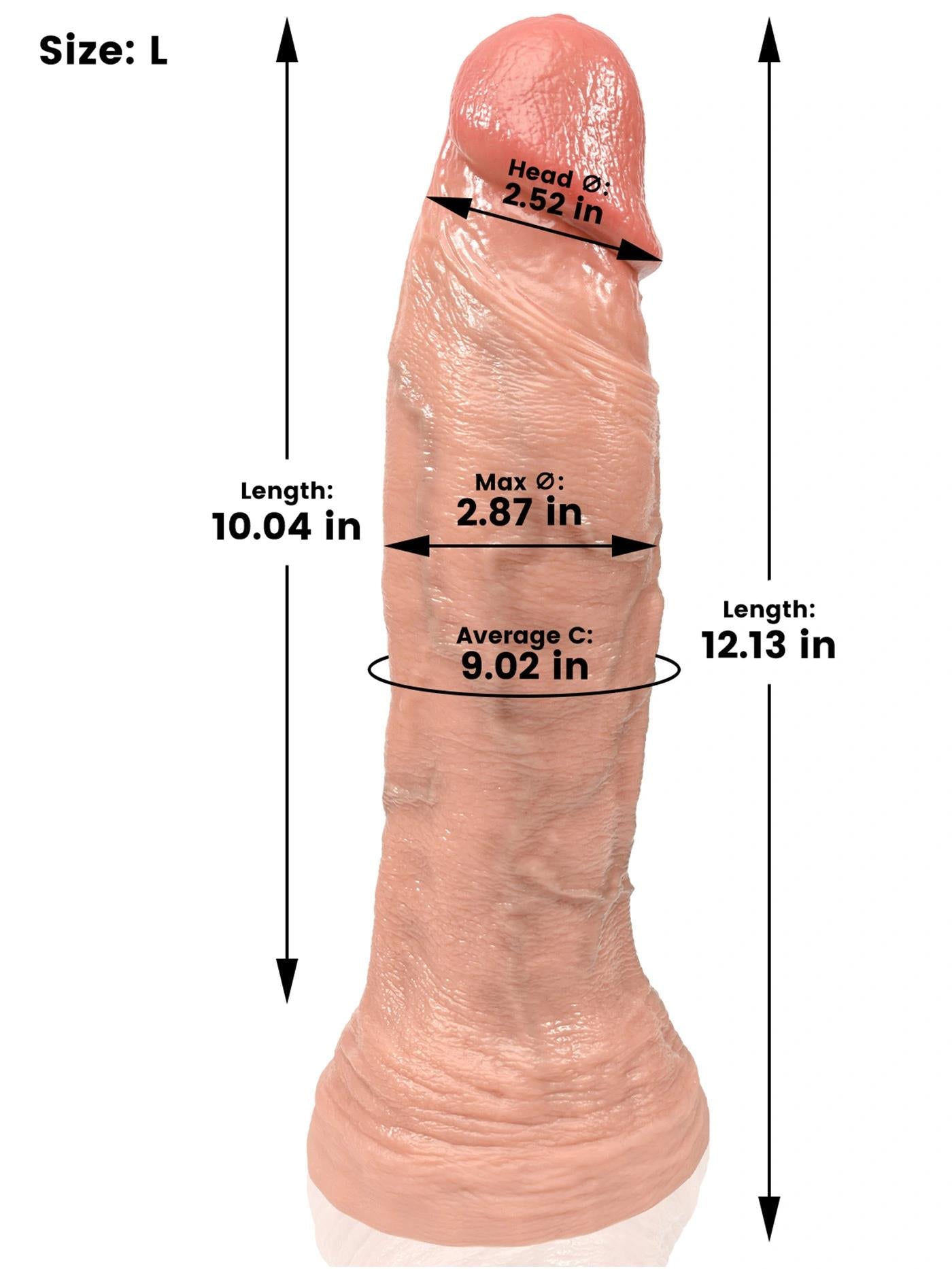 アナル ディルド リアル 24.7cm 吸盤付き 柔らかシリコン製